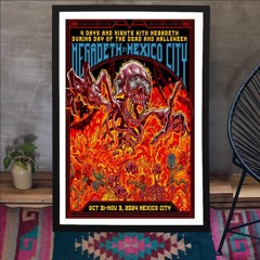 Poster Megadeth Mexico City October 31-November 3 2024