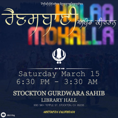 Bibi Mehakpreet Kaur (CA) - March 15 2025 - Holla Mahalla Rainsabai Stockton Gurdwara Sahib