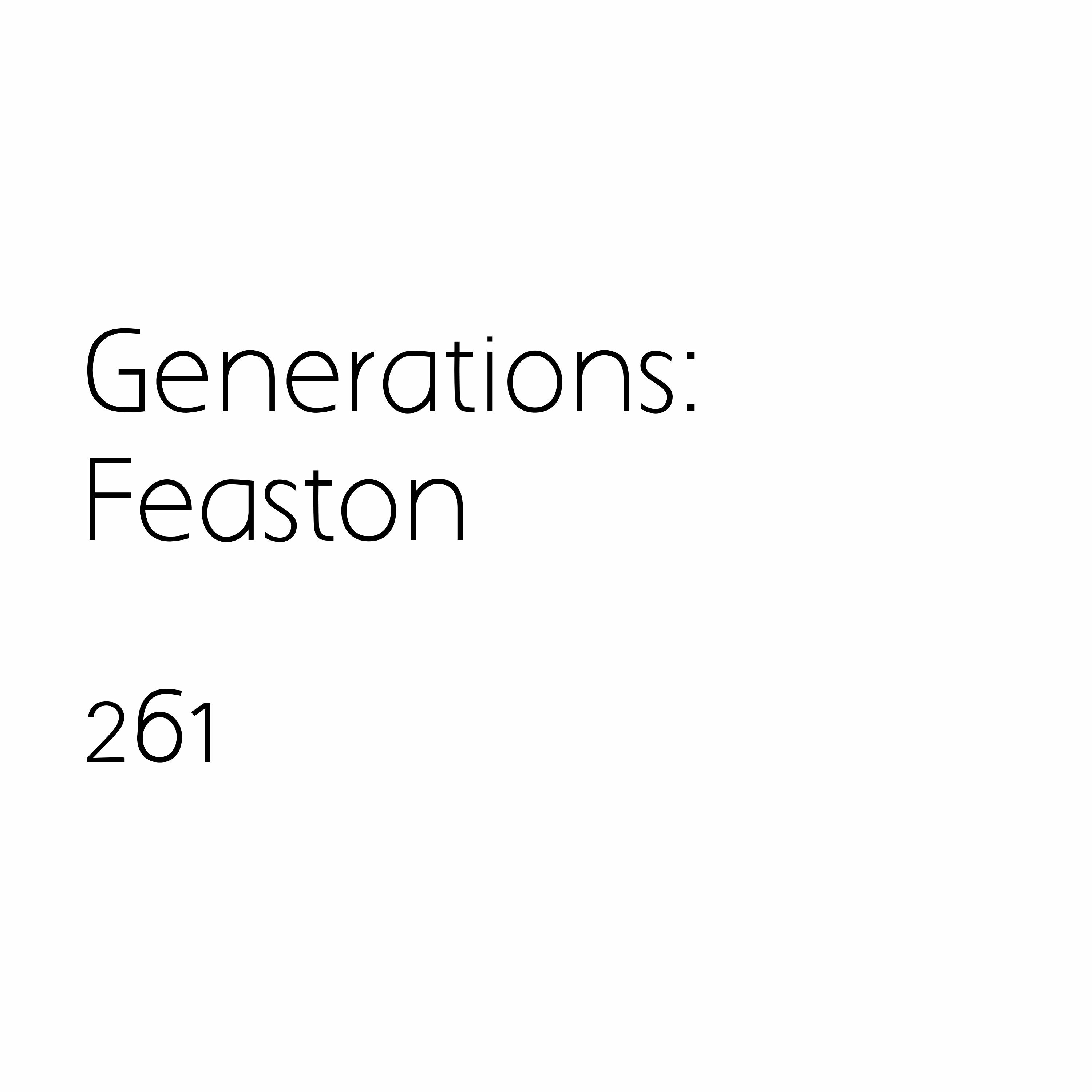 cover of episode Generations : Feaston 261