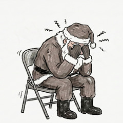 Santa Sitting on the Curbside Wondering What's Next