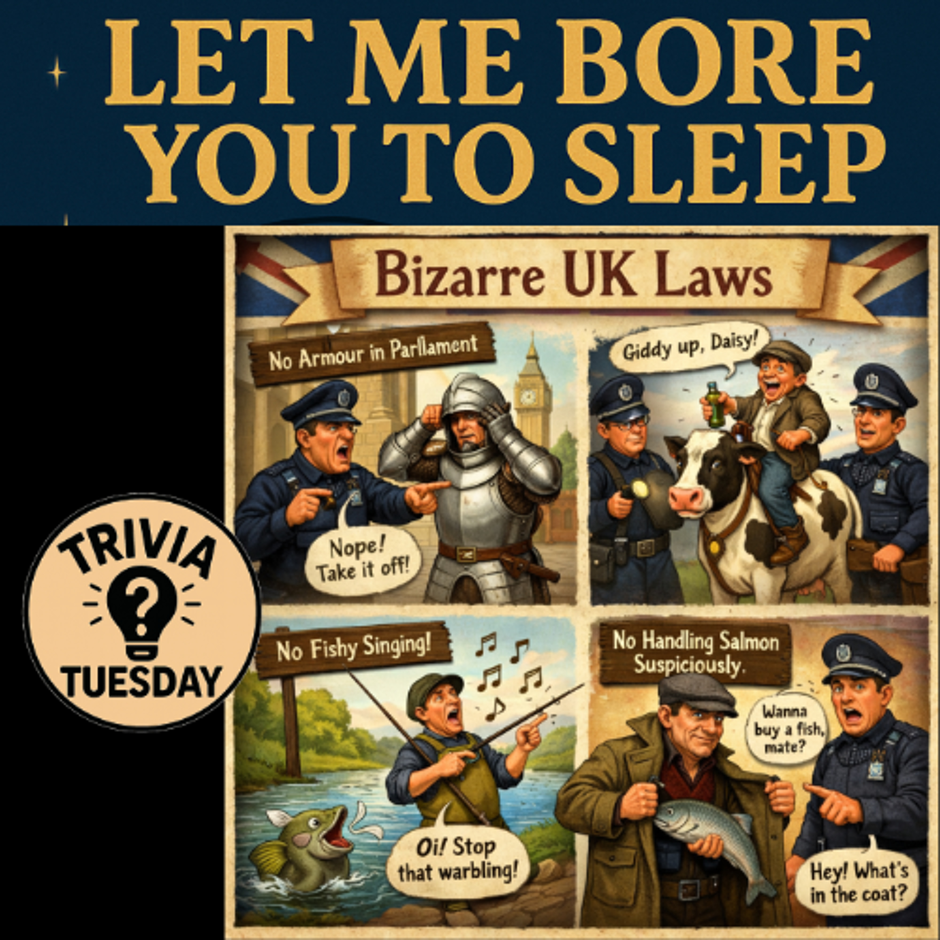 (no music) (5 hours) UK laws | Trivia Tuesday | LMBYTS #1513 | Jason Newland | 16th December 2025