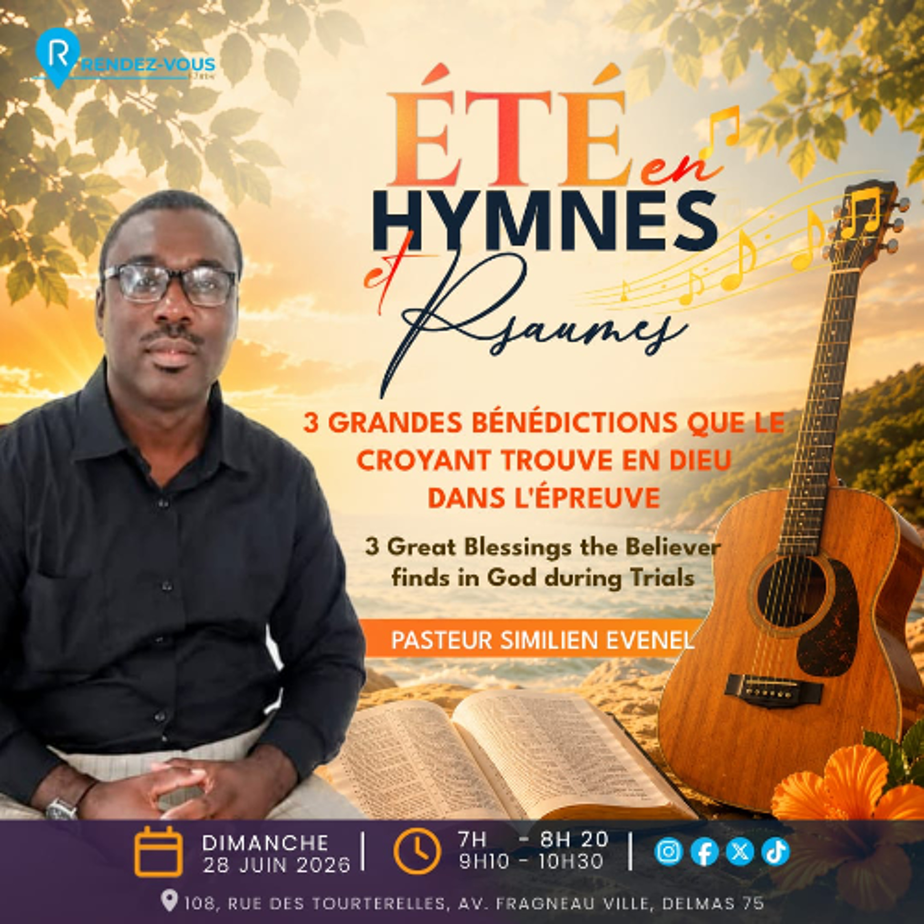 Série '' Été en hymnes et psaumes '' Part 4  3 grandes Bénédictions que le croyant trouve en Dieu dans l'épreuve episode artwork