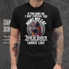 If you hurt me i may forgive you hurt my cat you’ll learn what temporary shirt
