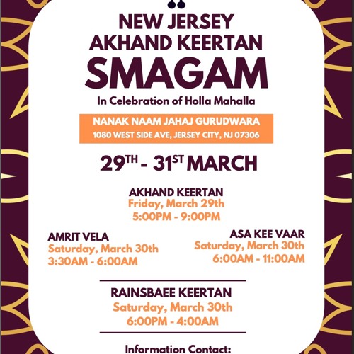 Bh Harpreet S NJ Smg RSK Sat Even March 30,24