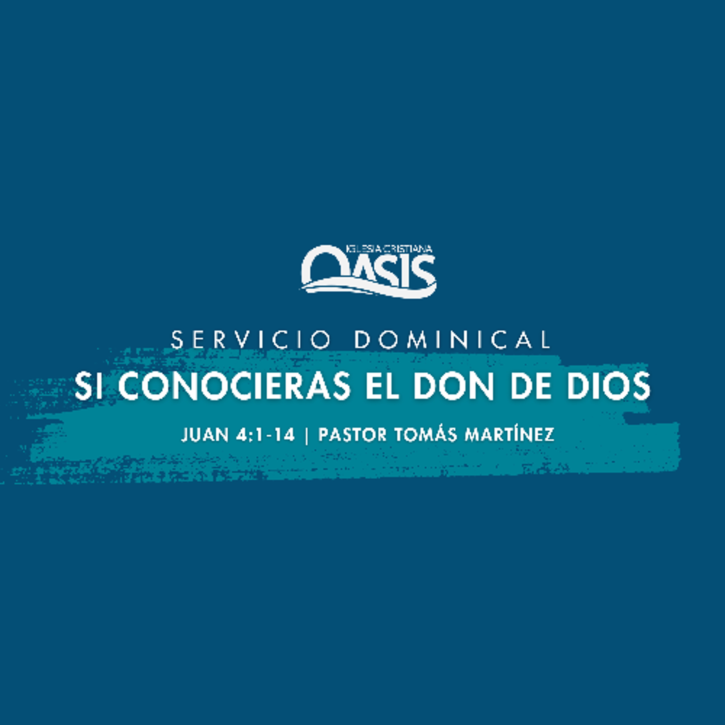 Si conocieras el don de Dios - Pastor Tomás Martínez