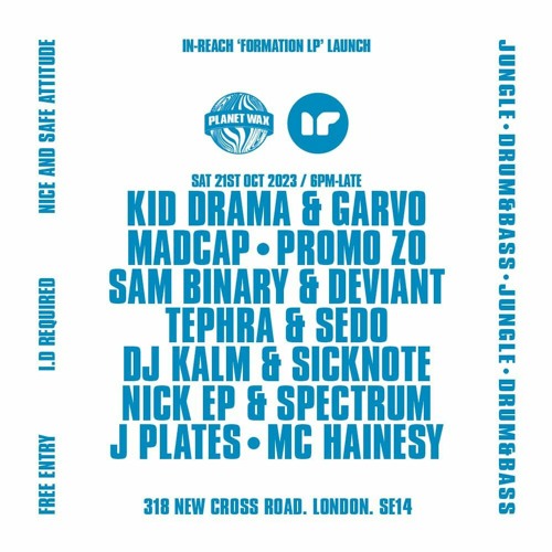 Kid Drama & Garvo @ Planet Wax 21.10.23 (The Formation LP Launch Party)