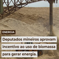 Incentivo ao uso de biomassa para gerar energia é aprovado pela Assembleia de MG