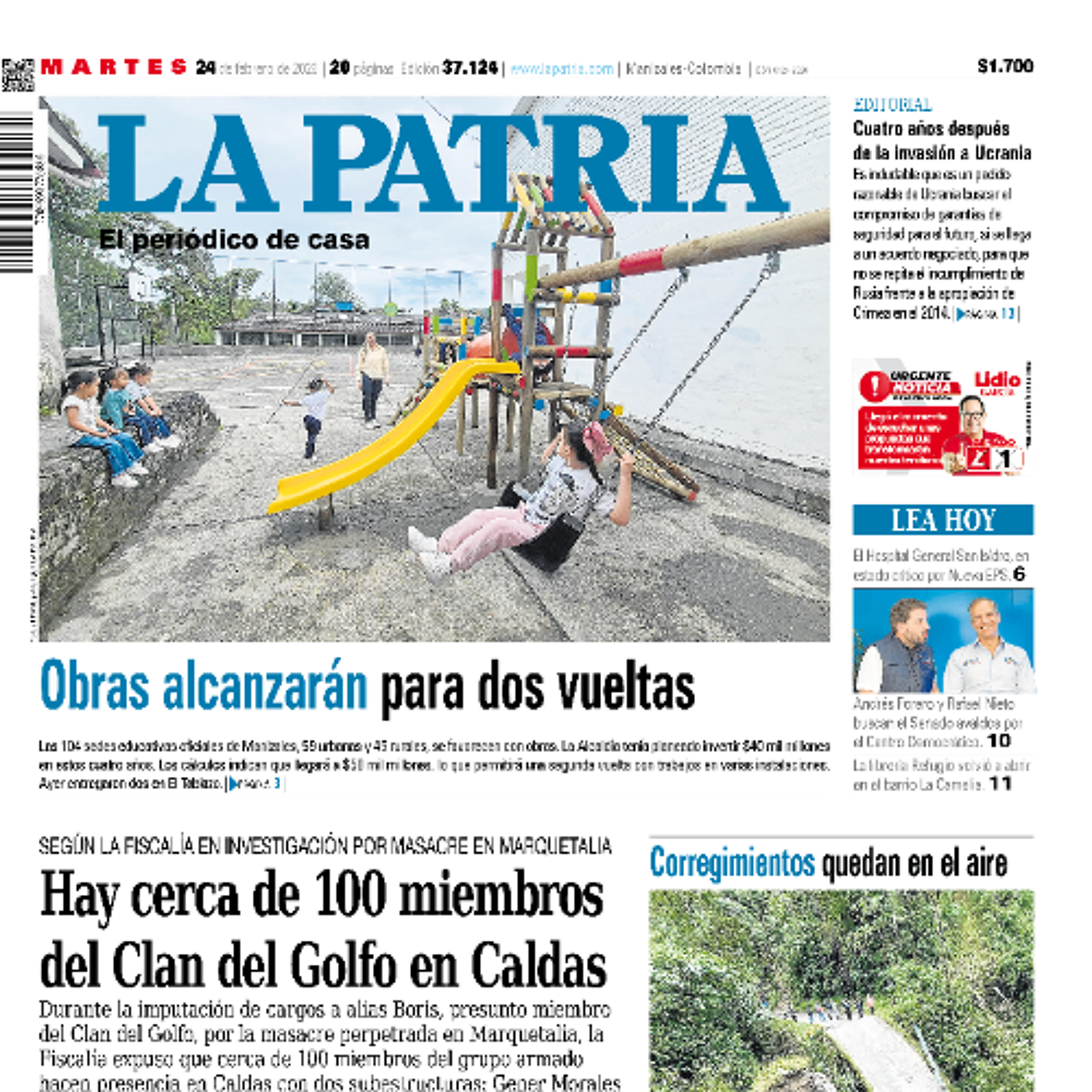1. Titulares del informativo de la mañana - 24 de febrero