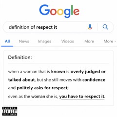 respect it