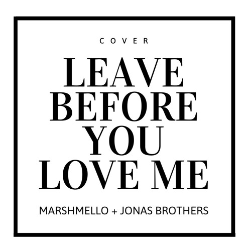 Jonas brothers leave before you love me