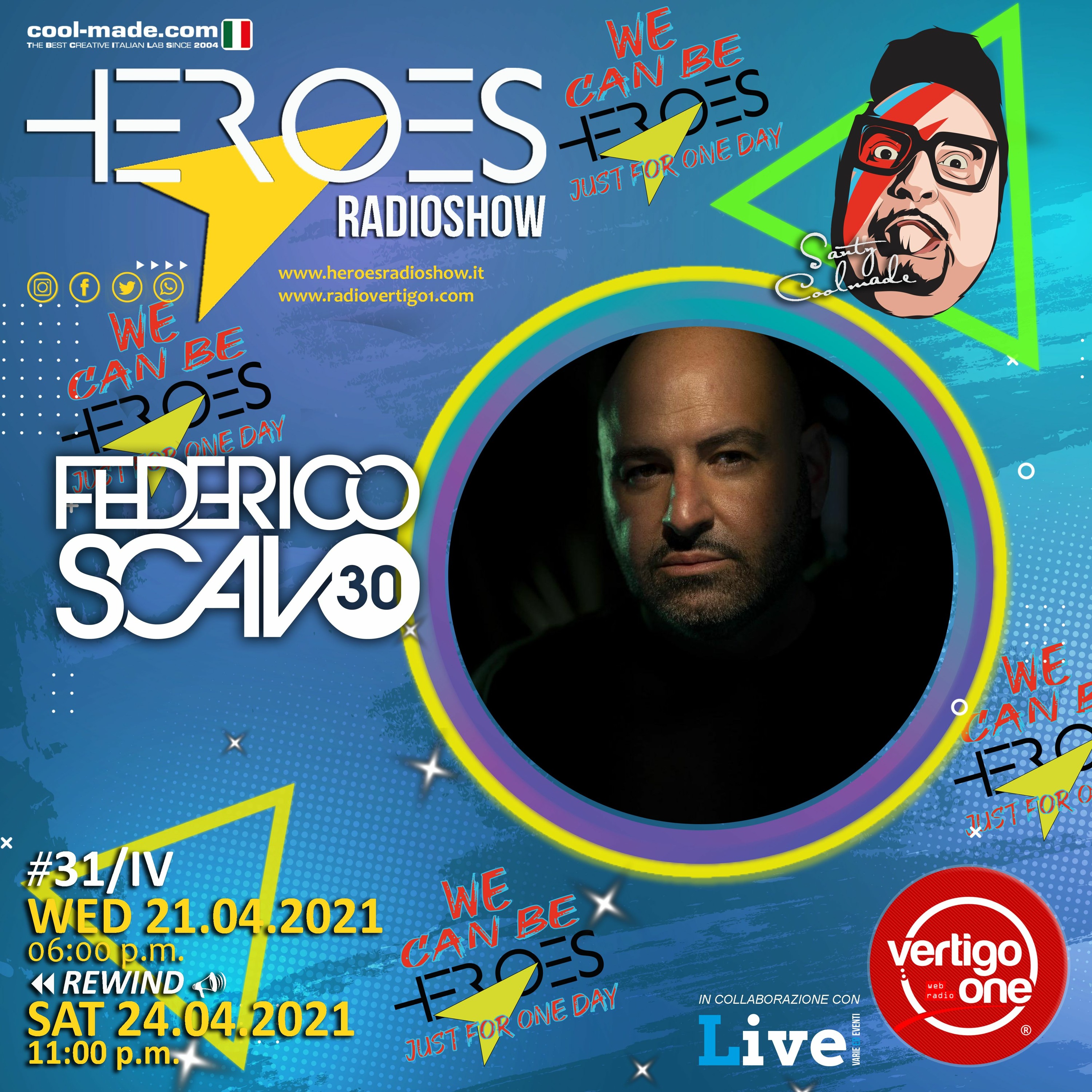 #31/2020-21> HEROES RadioShow - Special Guest FEDERICO SCAVO episode artwork