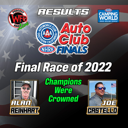 Listen to playlists featuring 2022 NHRA Auto Club Finals results with