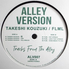 [ALV007] Takeshi Kouzuki / FLML 'Tracks From The Alley' (Snippets)