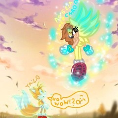 tails was shucked  when he saw my super form.🩵💛🧡🤍