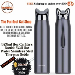 Cat Whiskers Thermos at The Purrfect Cat Shop
