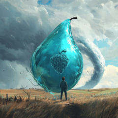 Giant Cyan Pear-shaped Grape-favored Tornado Shield