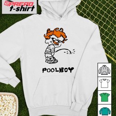 Peeing poolboy logo shirt
