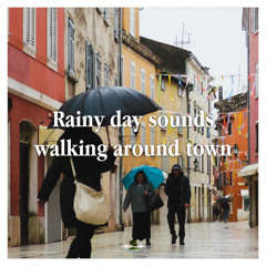 Walking around town on a rainy day in Croatia