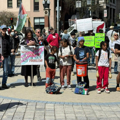 Students, Labor rally for Worker Rights, Palestinian Rights on May Day