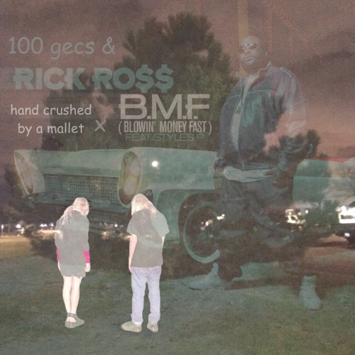 money blown by a mallet