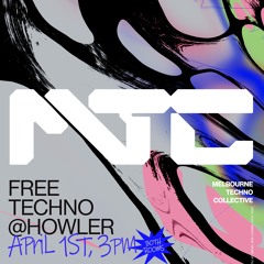 Matt Radovich DJing at MTC FREE TECHNO April 2023 Garden Bar