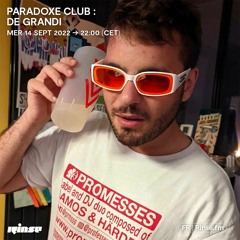 Paradoxe Club : De Grandi - 14 Septembre 2022
