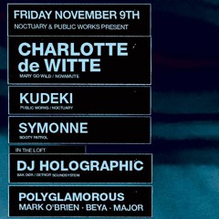 SYMONNE @ NOCTUARY with Charlotte de Witte - One Earth, One People (Live Set)