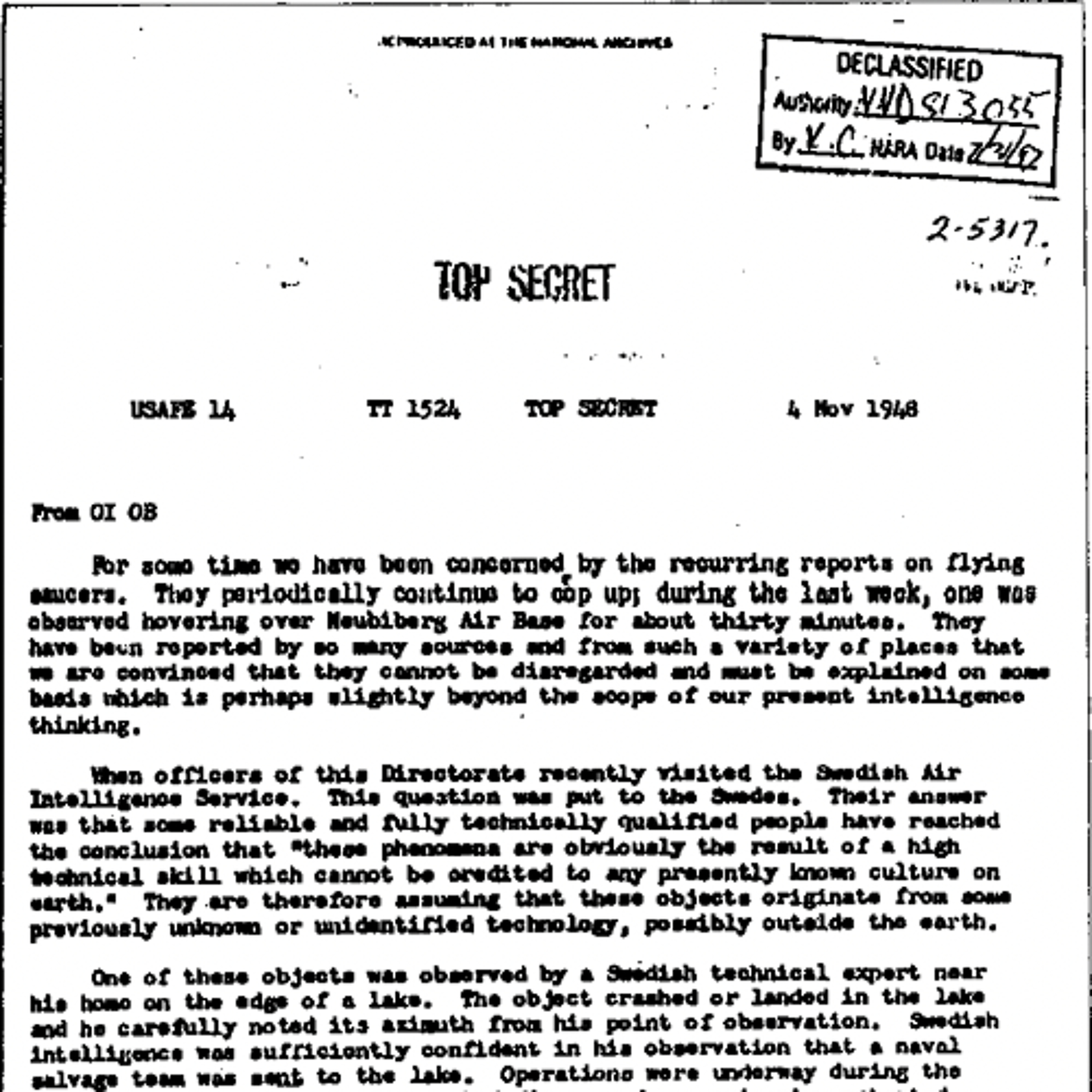 Opening the US Government UFO Files episode artwork