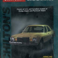 ACCESS PDF 📩 Dodge Aspen and Volare, 1976-80 (Chilton Total Car Care Series Manuals)