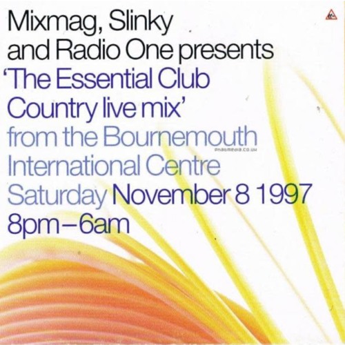 Carl Cox & Pete Tong - Slinky & Mixmag, Bournemouth International Centre - 08-11-97