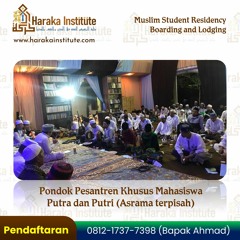 Hub 0812-1737-7398, Pondok Pesantren Mahasiswa Putra Wilayah Kampus UB Malang, Haraka Institute
