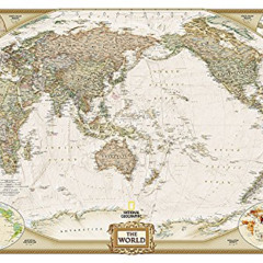 [Download] EBOOK √ National Geographic World, Pacific Centered Wall Map - Executive (