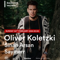 Sinan Arsan @ Backyard Secrets // warmup for Oliver Koletzki