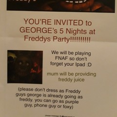 mum will be providing freddy juice