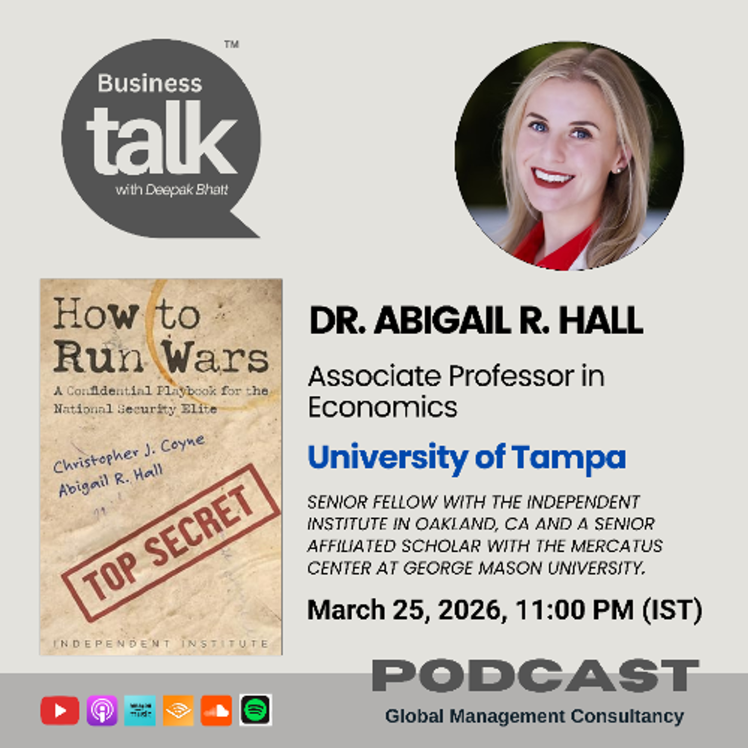 How to Run Wars: Dr. Abigail Hall on the Economics of Endless Conflict episode artwork