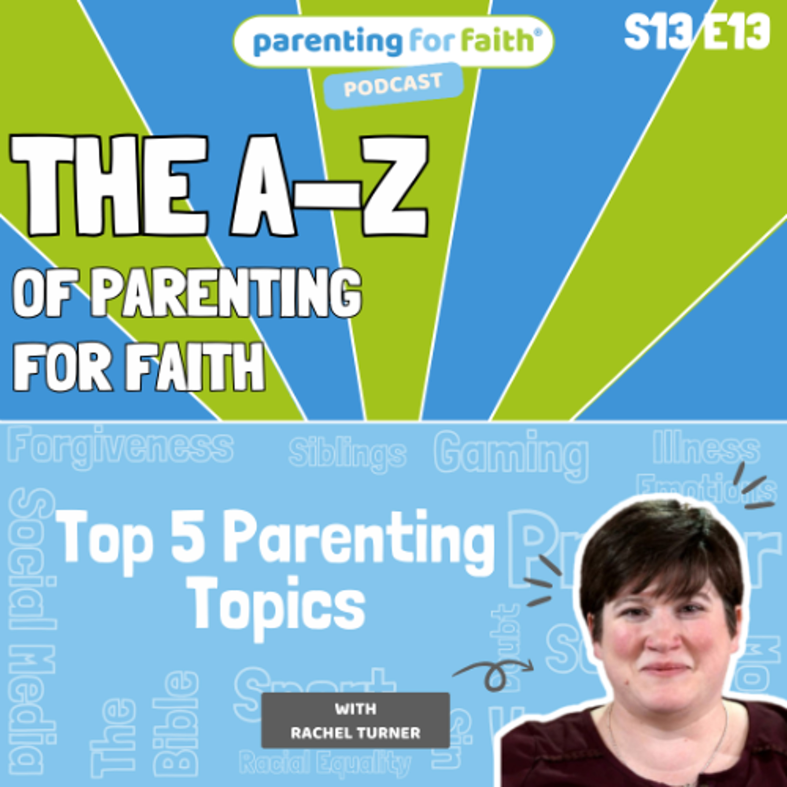 S13E13: The Top 5 Parenting Topics from A-Z of Parenting for Faith (Rachel Turner)