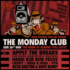 Apply The Breaks at The Monday Club 26th May 2024 Radio Advert