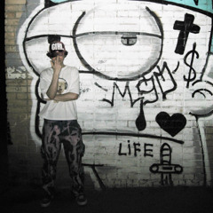 white tee (r.i.p. lil peep) p. fuckedupgothkitty