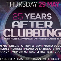 25 years after clubbing@club Xendo 29/05/25