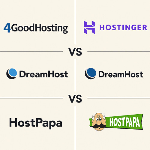 4GoodHosting vs Hostinger vs. DreamHost vs. HostPapa blog