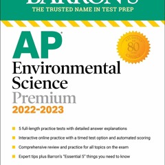 E-book download AP Environmental Science Premium, 2022-2023: 5 Practice Tests