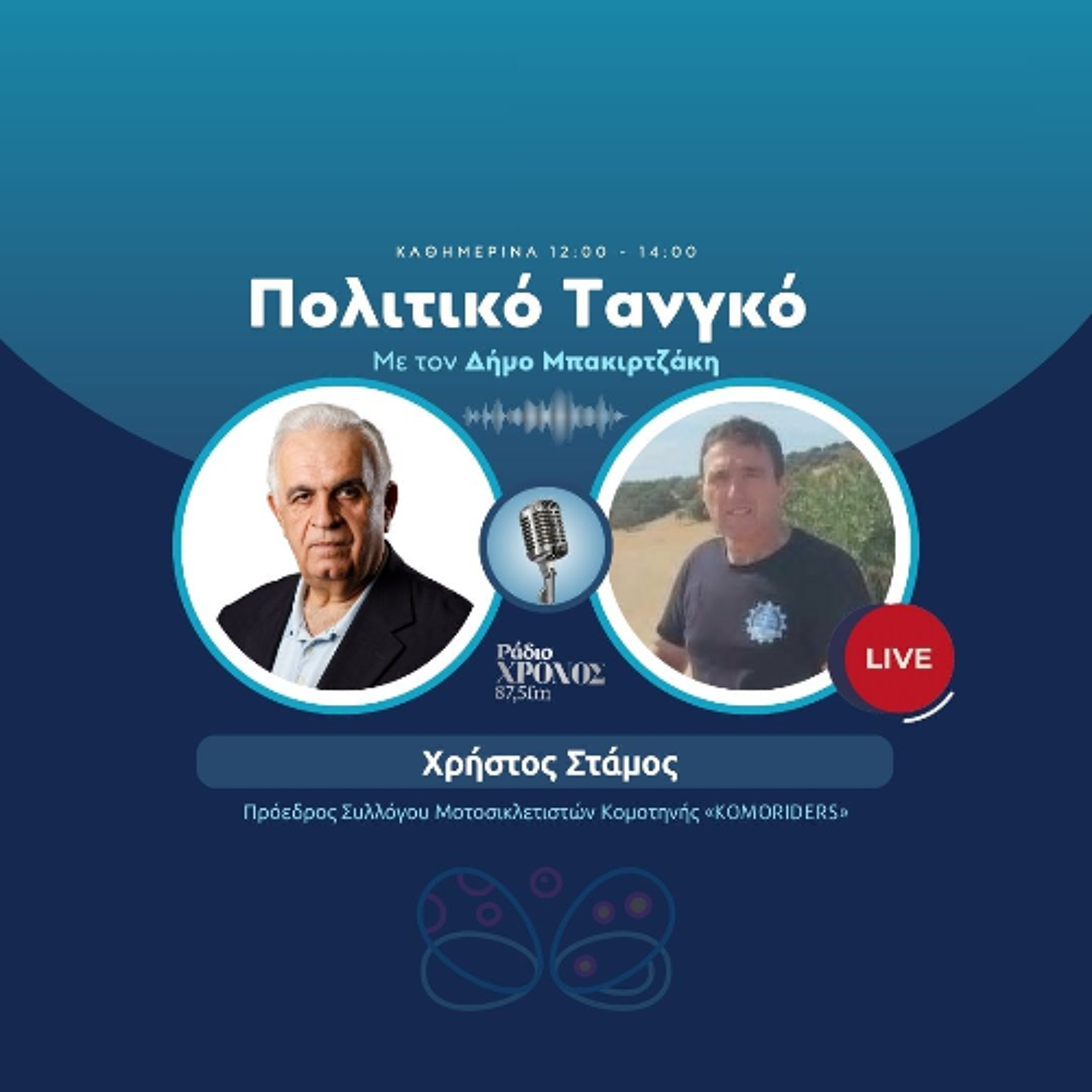 Στάμος Χρήστος – Πρόεδρος Συλλόγου Μοτοσικλετιστών Κομοτηνής «KOMORIDERS» episode artwork