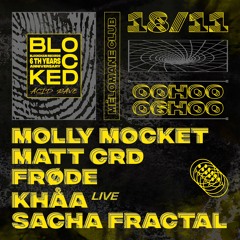 Molly Mocket - Blocked (6th Years Anniversary) @ Mélomane Club (18/11/2022)