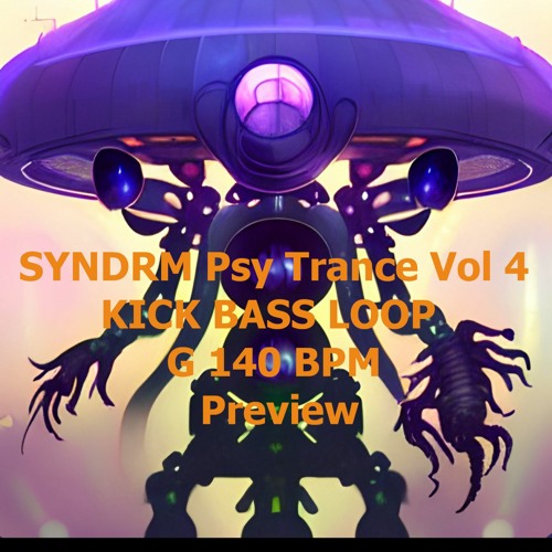SYNDRM Psy Trance Vol 4 - KICK BASS LOOP - Beat4 - 109bpm - G1