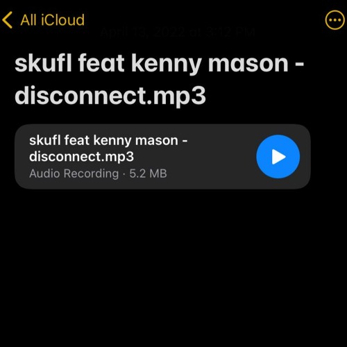 Disconnect feat Kenny Mason