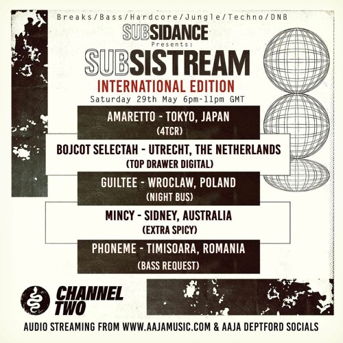 Stream Guiltee - Subsidance Presents Subsistream - Channel 2 - 29 05 21 by  Aaja Music | Listen online for free on SoundCloud