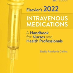 Ebook Dowload Elsevier S 2022 Intravenous Medications A Handbook For Nurses