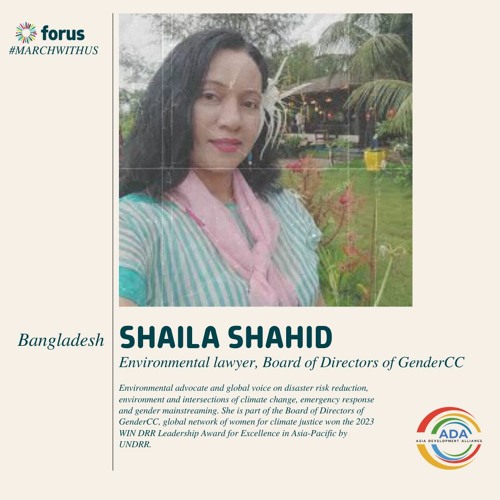 EN- Shaila Shahid on gender-responsive climate justice