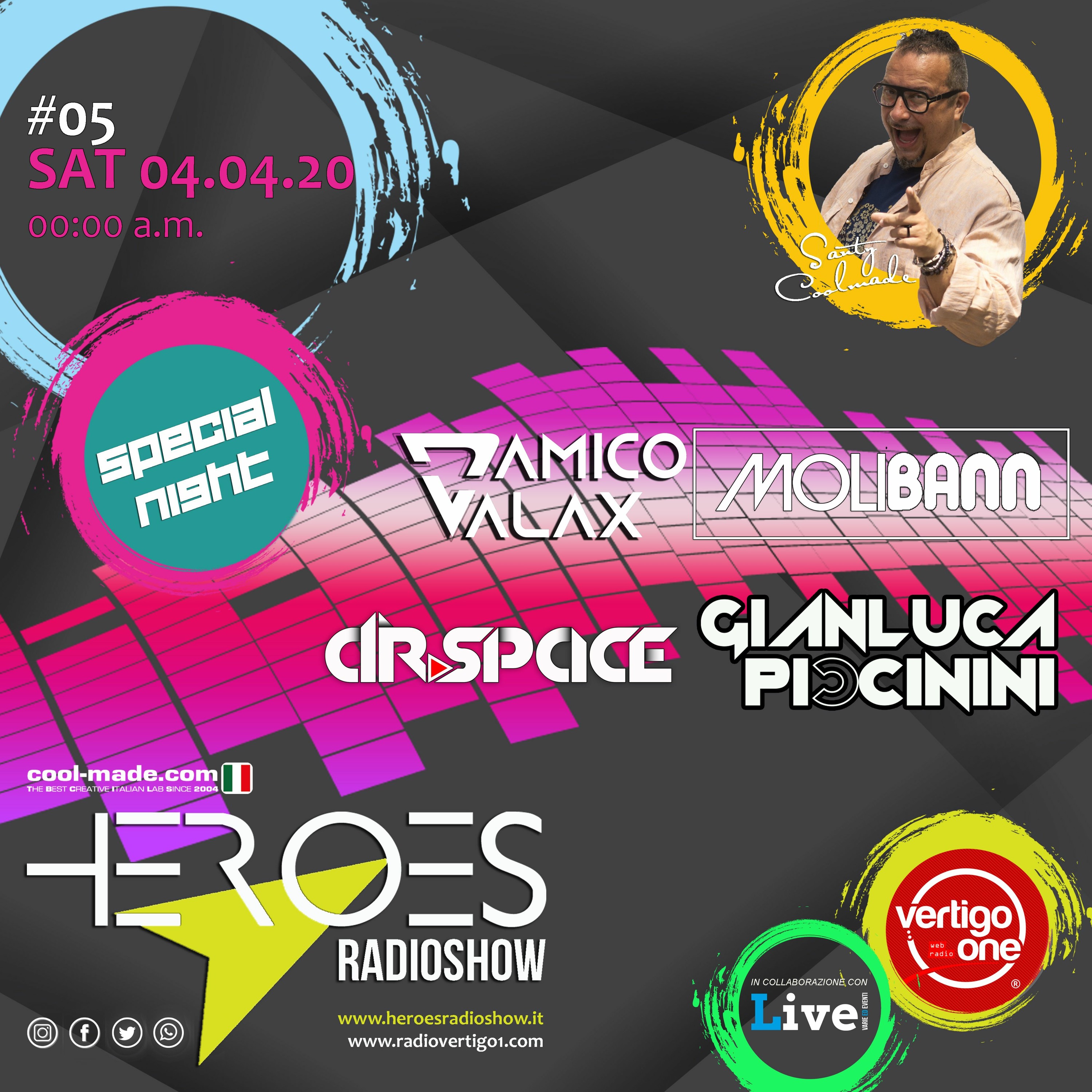 #05/2020 HEROES Special Night with DAmicoAndValax+Molibann+DrSpace+Piccinini episode artwork