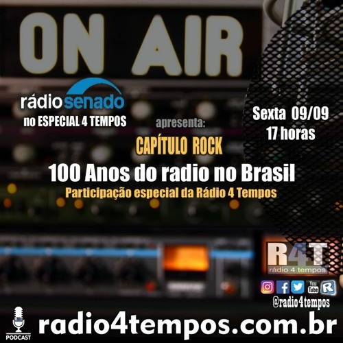 Stream Rádio 4 Tempos na Rádio Senado falando sobre os 100 anos de